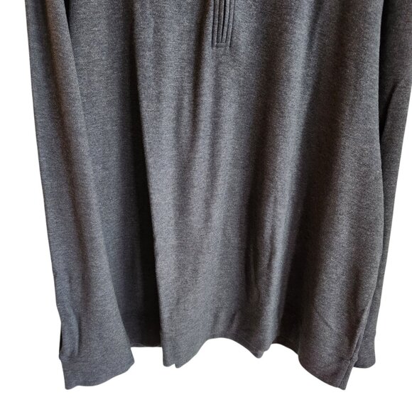 Vineyard Vines Sweater Gray XXL Men's Saltwater 1/4 Quarter Zip Pullover Pima - Picture 3 of 10